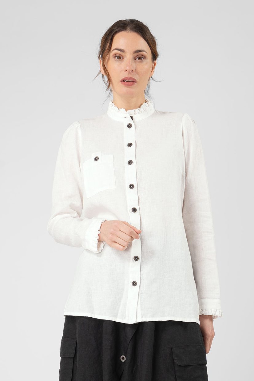 TICKA Skjorta i lin, White