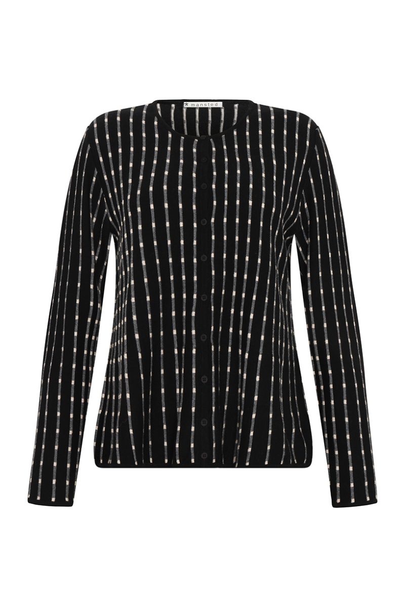 PEPPER Kofta i merinoull/bomull, Black
