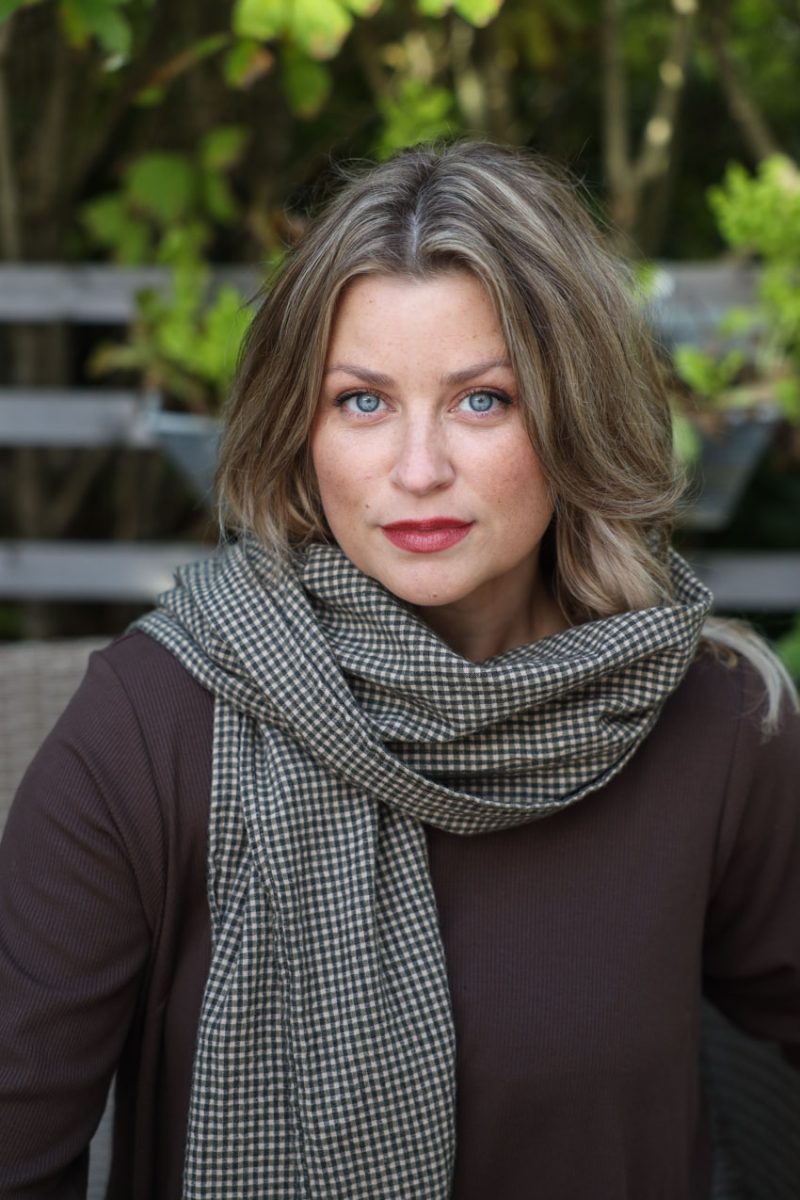 Scarf i bomull/viskos, Herb