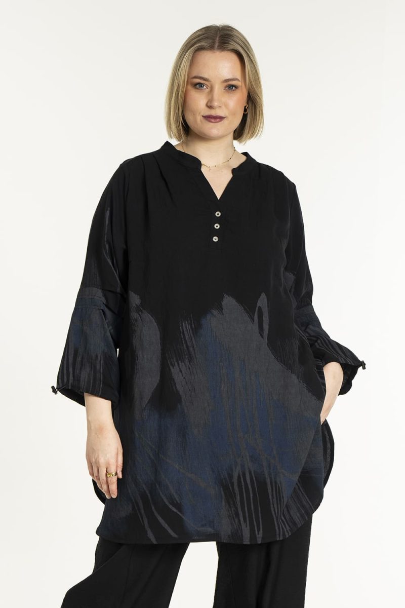 gVIOLET Tunika i viskos, Black