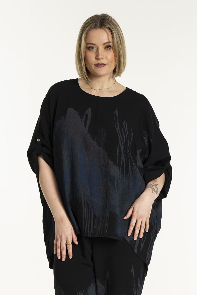 gKLEO Blus i viskos, Black