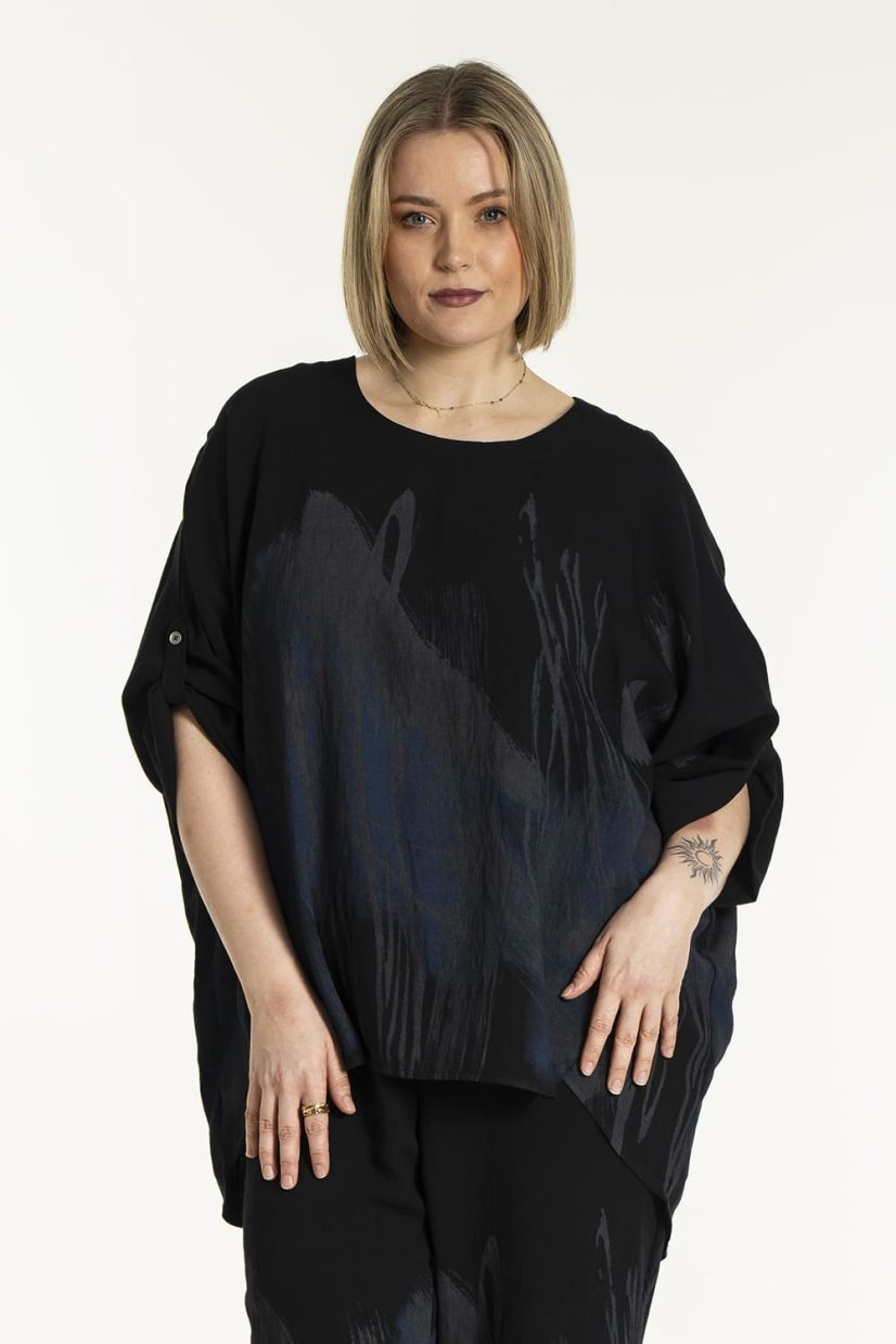 gKLEO Blus i viskos, Black