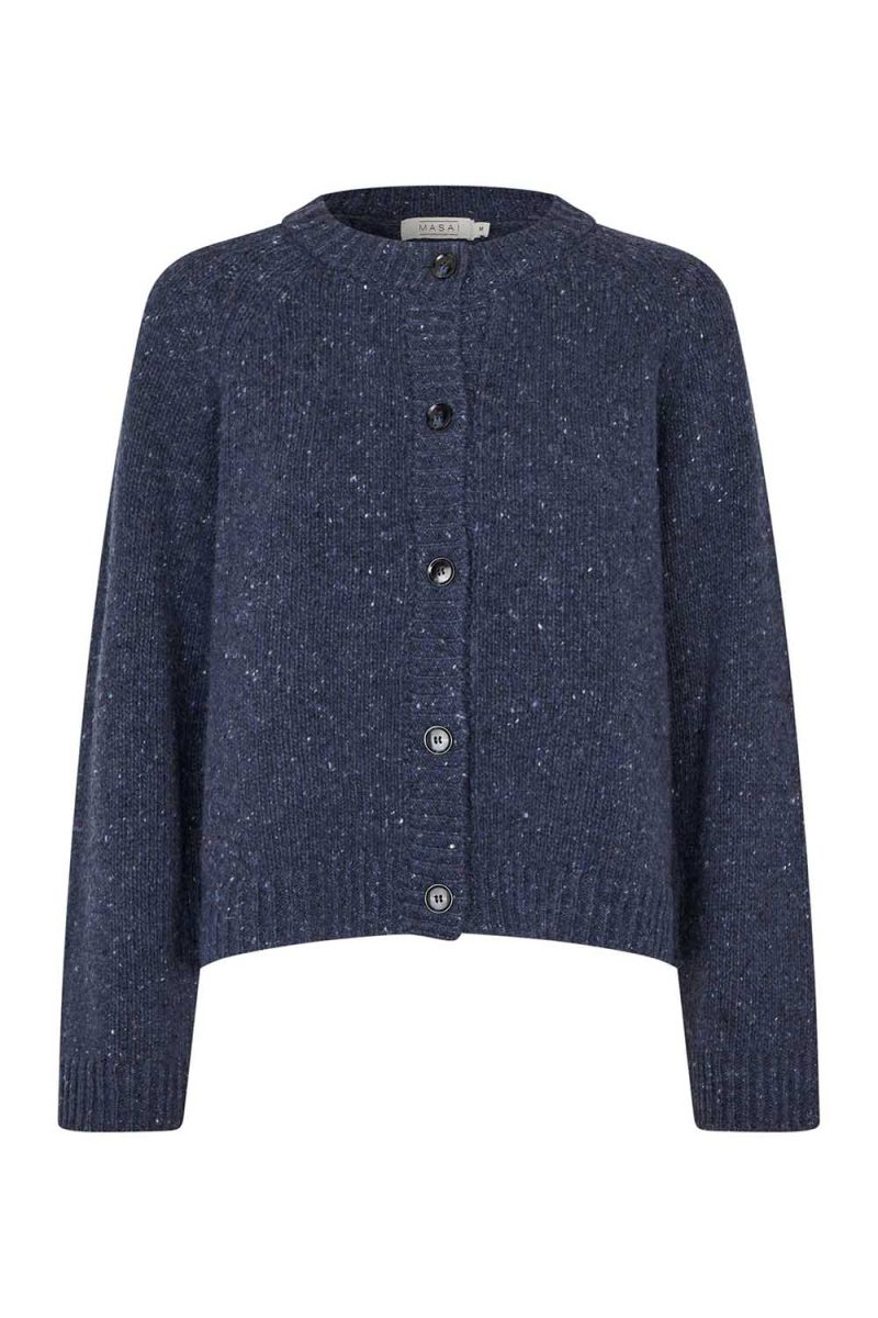 MaLEONORA Kofta i ull/alpacka, Navy Blazer