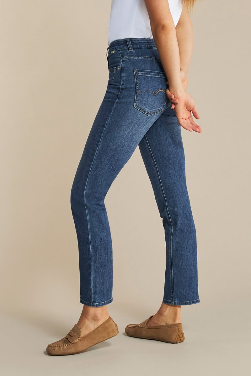 KATE Byxor i bomullsdenim, Stoneused (L30)