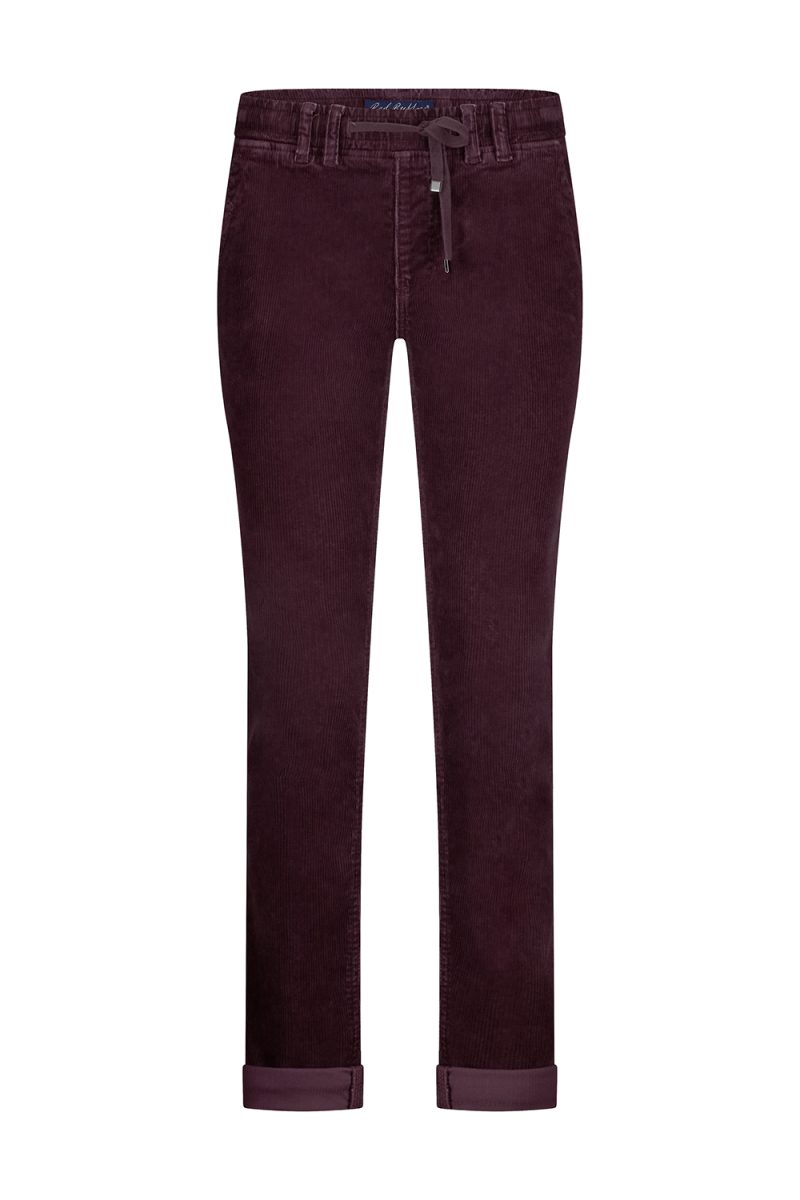 TESSY 10W Byxor i bomullsmanchester, Aubergine