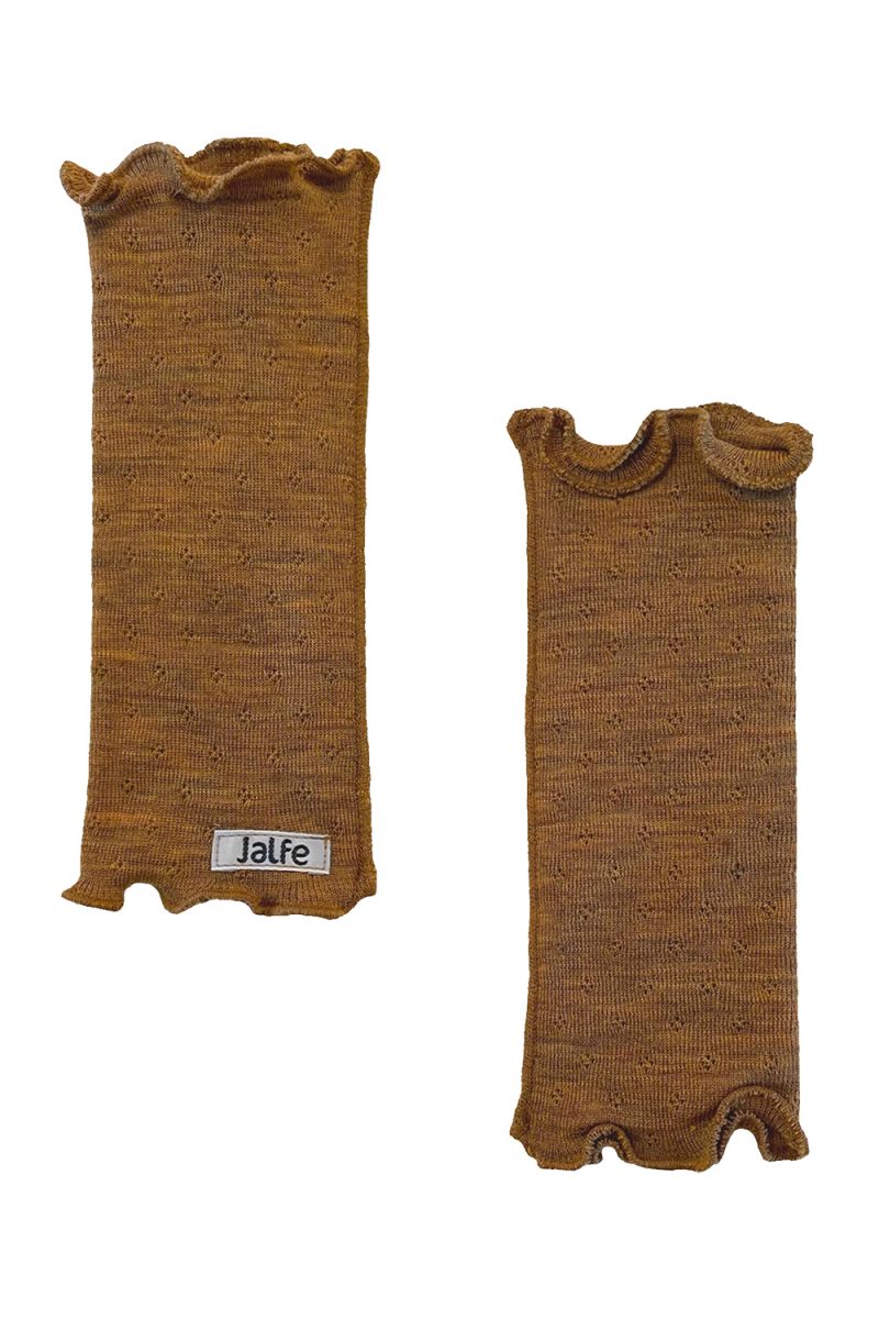 Handledsvärmare i merinoull, Mustard