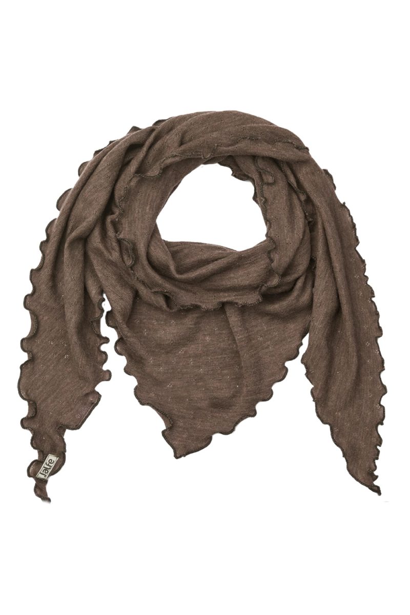 Stickad sjal i merinoull, Wood