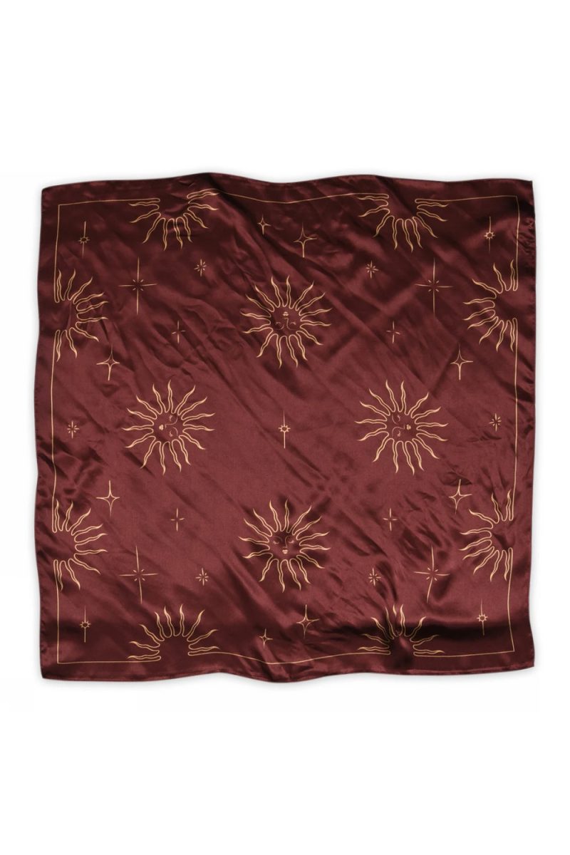 SOLAR Sidenscarf, Burgundy