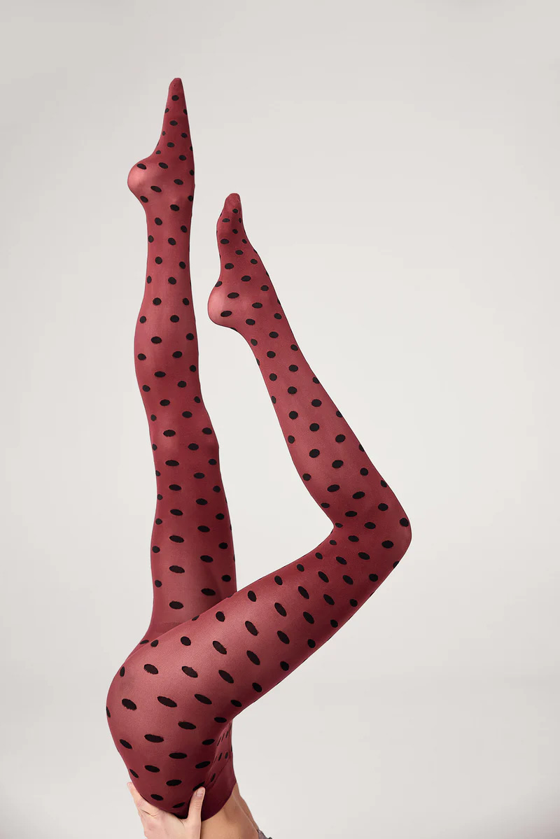 SIBYL Strumpbyvxa i 60 denier, Burgundy