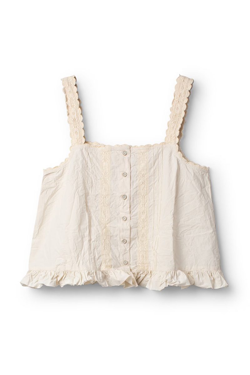 EVALIE Topp i ekobomull, Oat