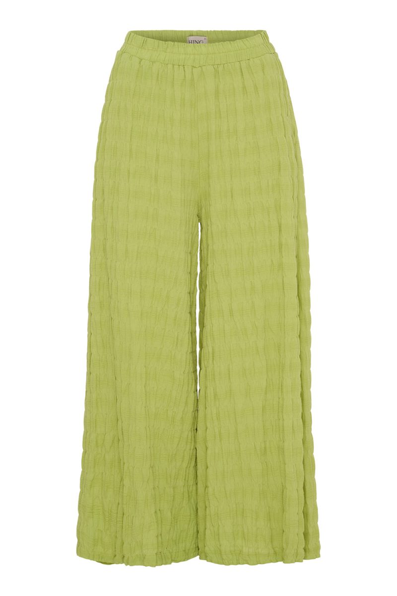 Tunna byxor i bomull, Olive