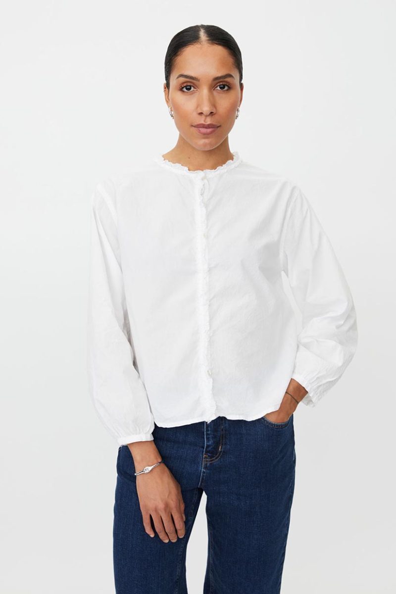 MaISENDRE Skjorta i bomull, White