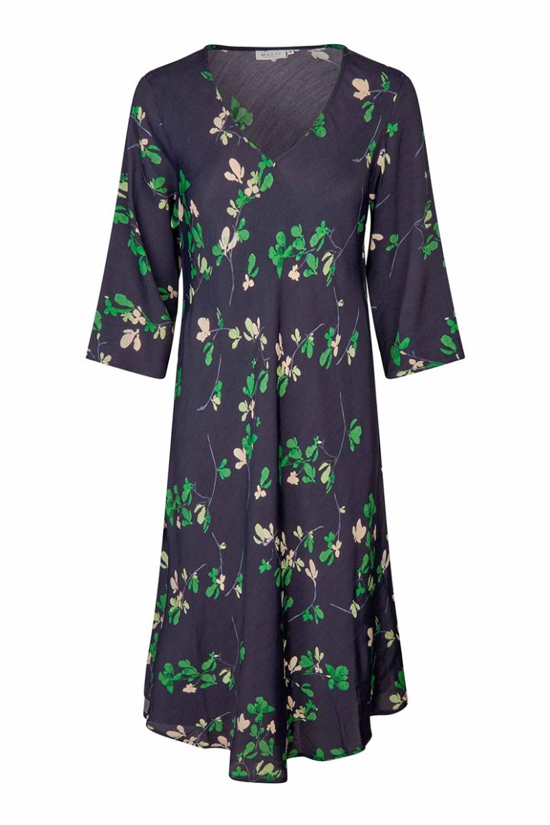 MaNORA Klänning i viskos, Navy Blazer