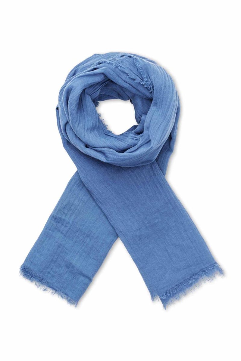 MaAVA Sjal i bomull, Ensign Blue