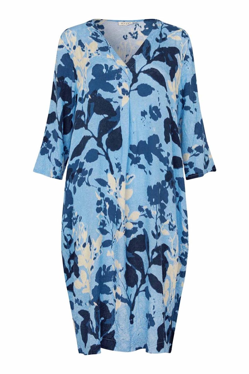 MaNODETTA Klänning i viskos, Placid Blue