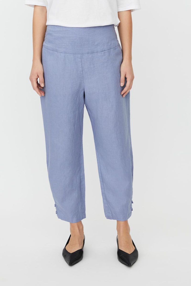 MaPENNA Byxor i lin, Stonewash