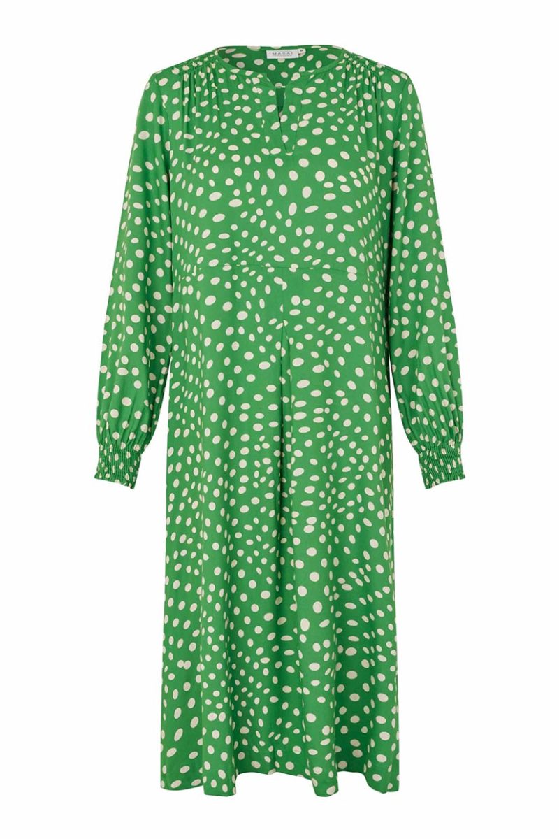 MaNEXORA Klänning i viskos, Mint Green