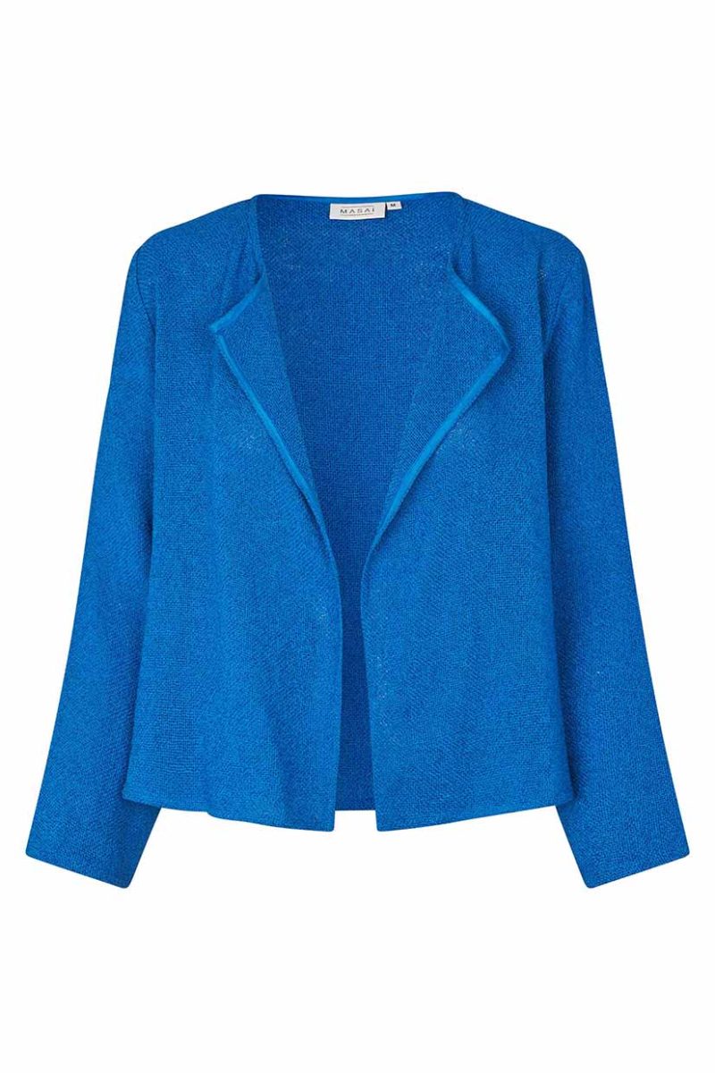 MaJULITTA Bouclékofta i bomull/viskos, Princess Blue