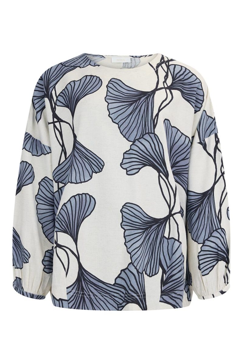 Topp i viskos/lin, Pale Blue