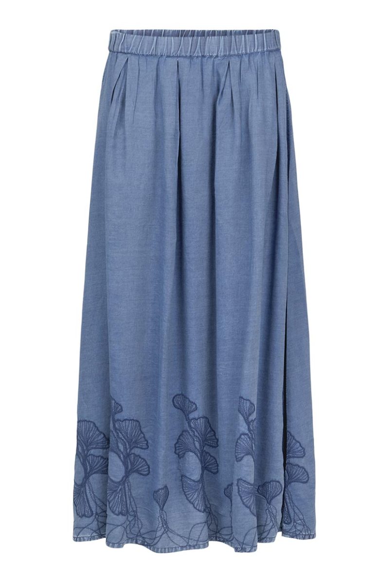 Kjol i lyocell, Sea Blue