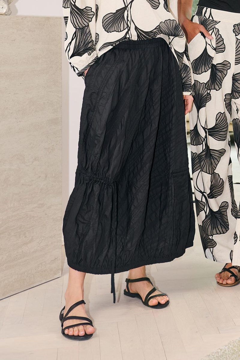 Kjol i bomull, Black