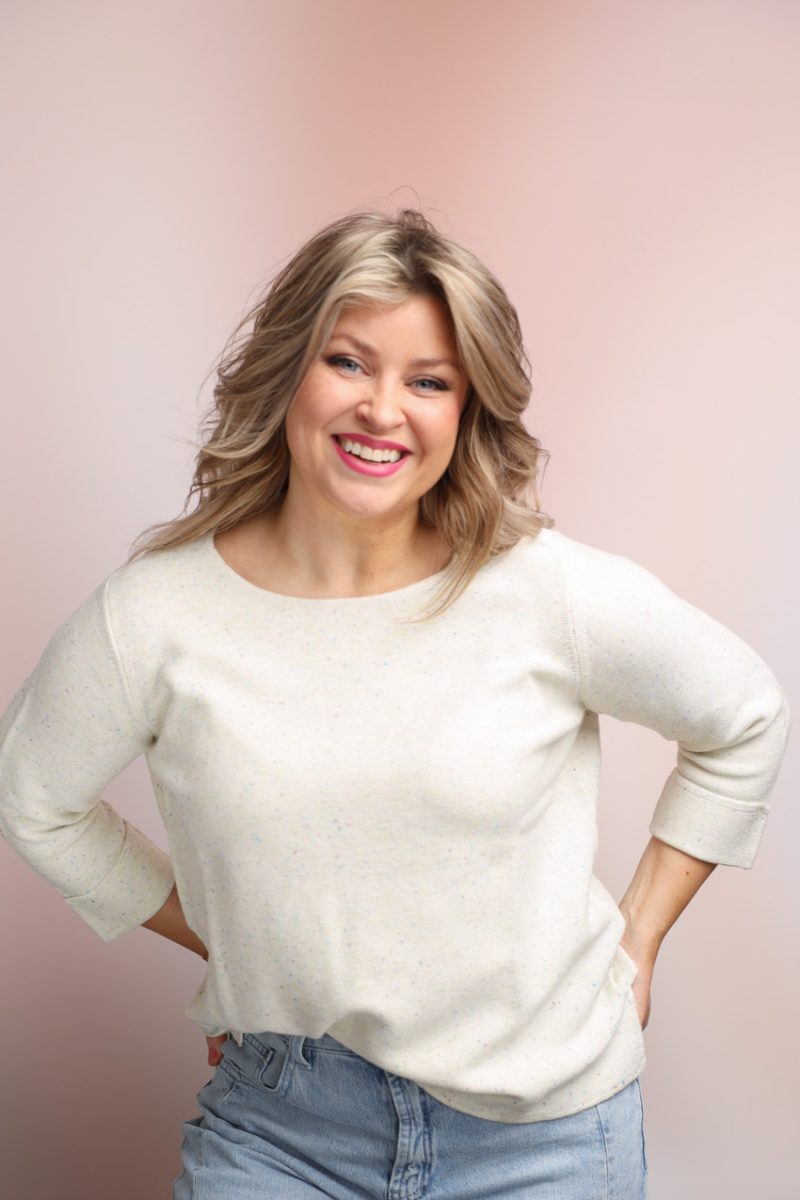 MORIKO Tröja i bomull, Off White