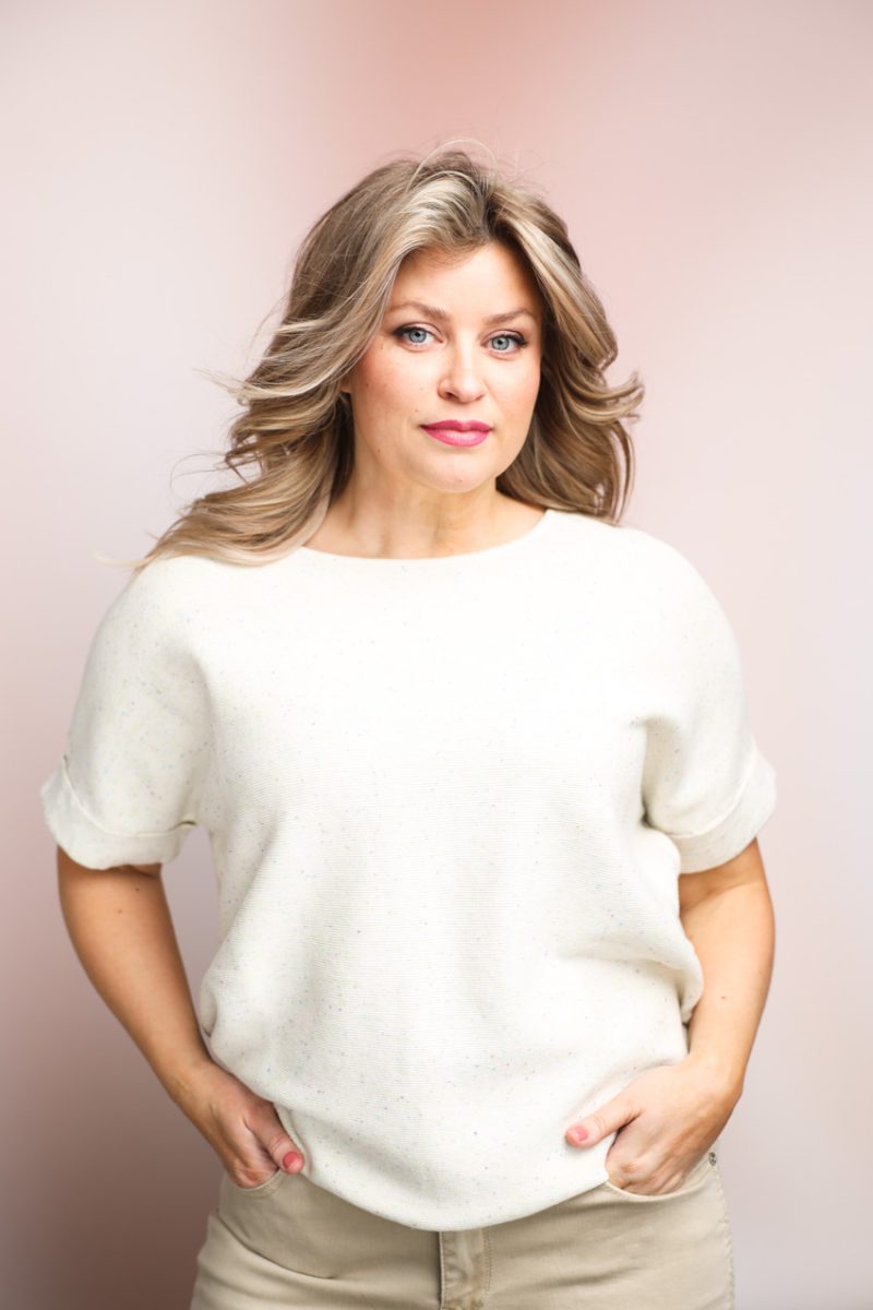 MOMO Topp i bomull, Off White