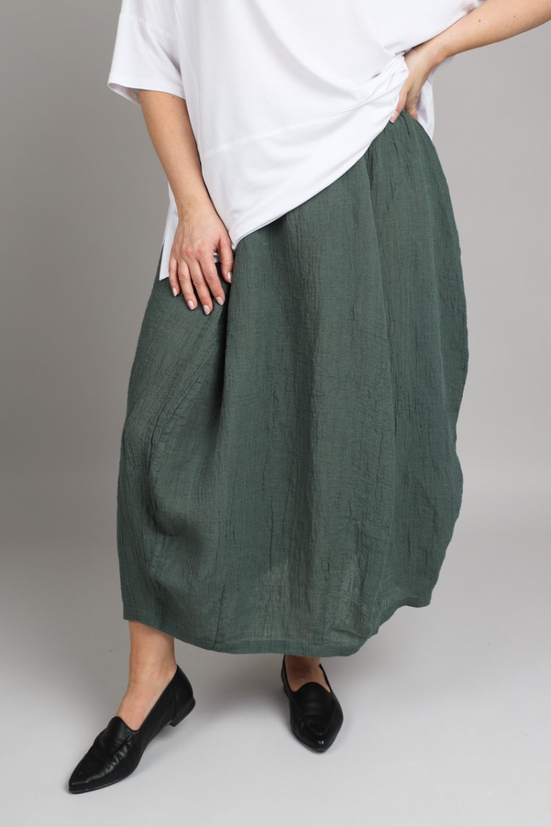 Kjol i lin, Loden Green