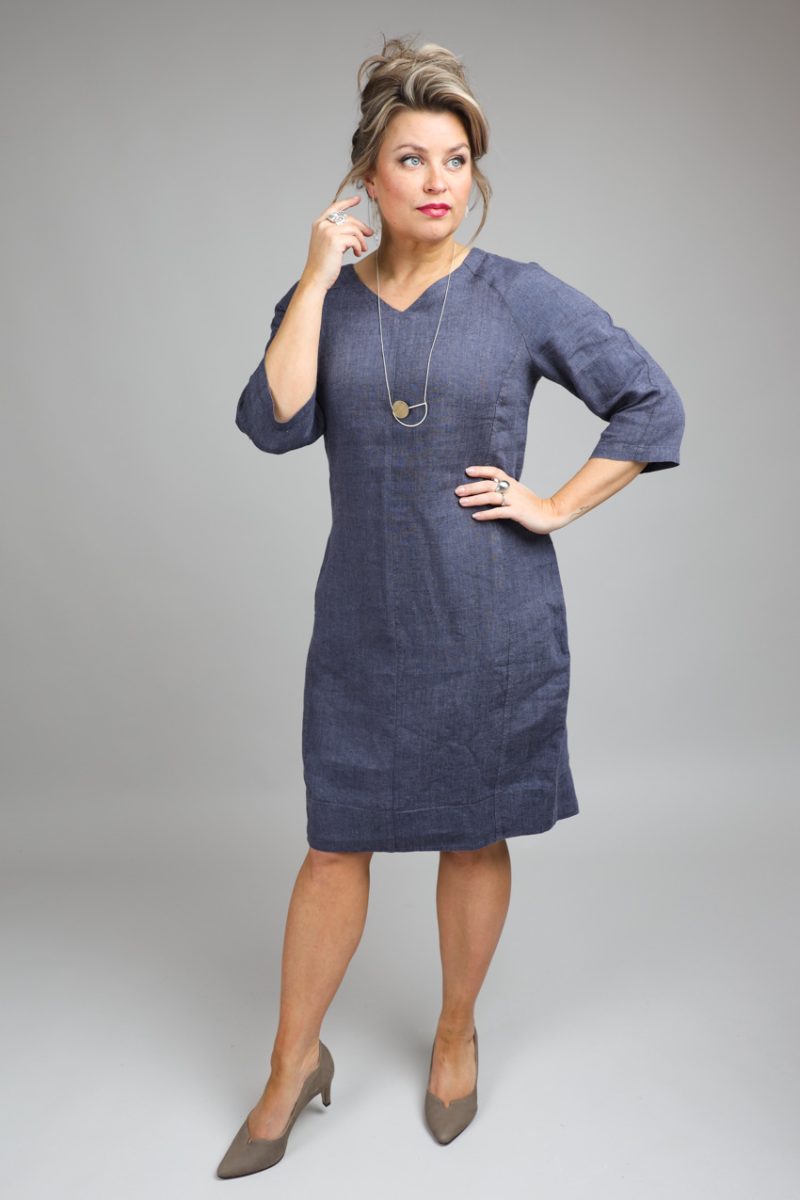 SAFA-1 Klänning i lin, Lila