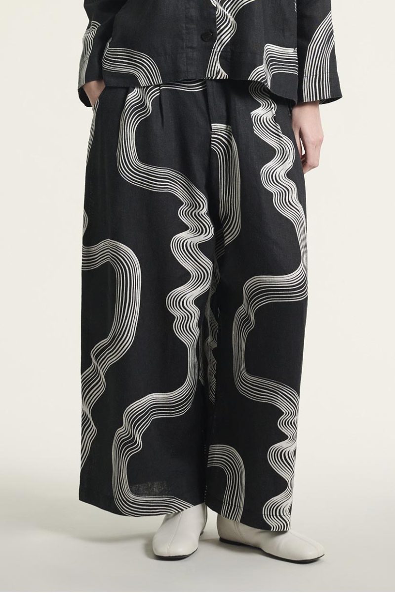 HIKAZU Byxor i lin, Waves