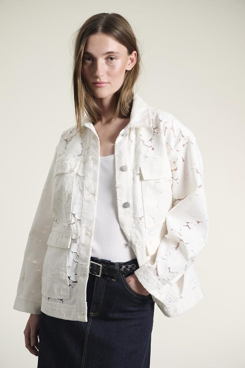 YAKEDO Jacka i bomull, Lily White