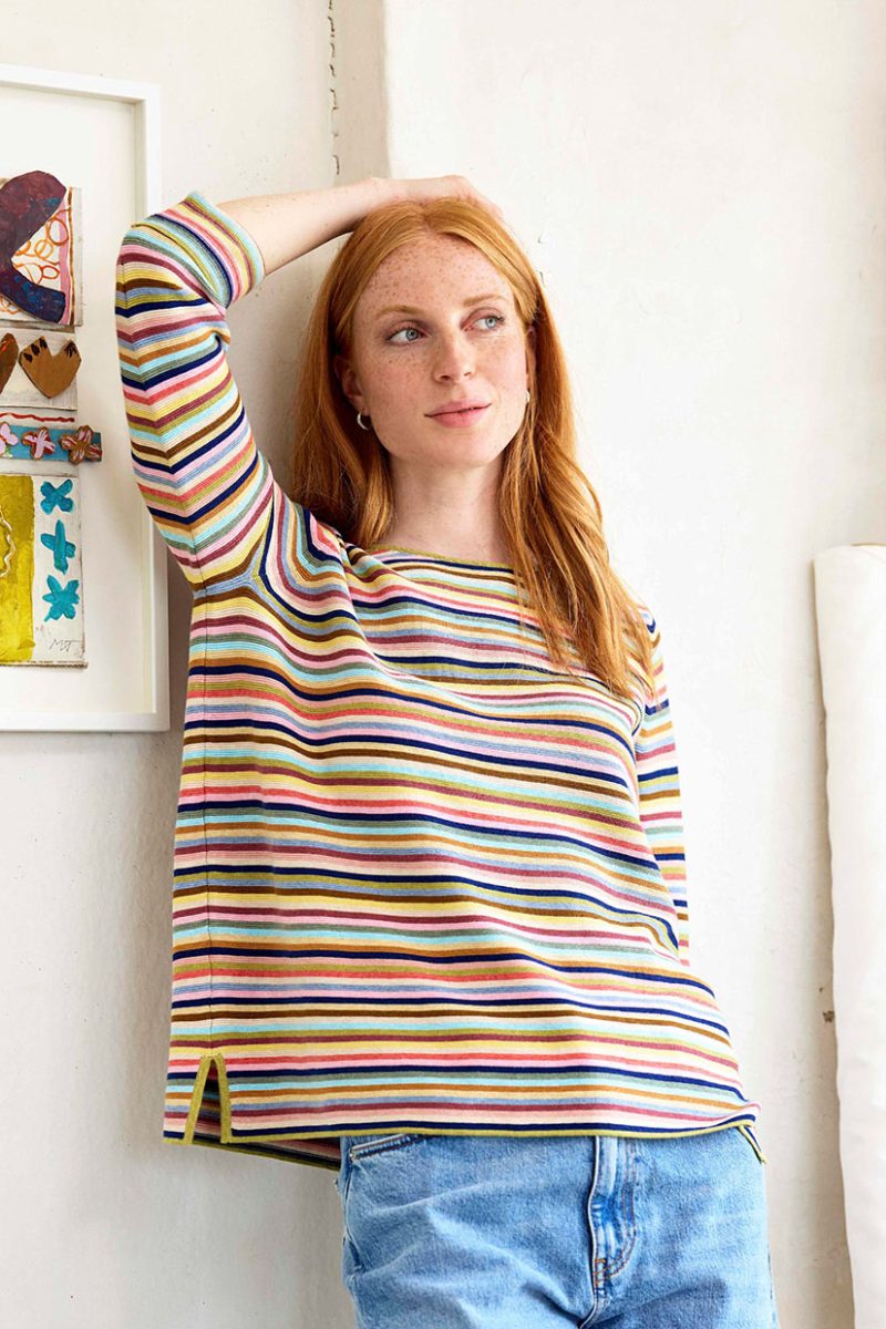 MORIKO Tröja i bomull, Light Oat