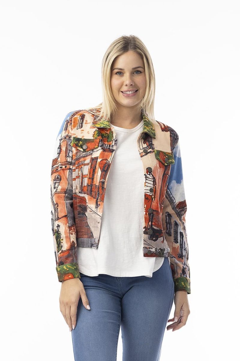 PONTE Jacka i bomull, Tower Peach