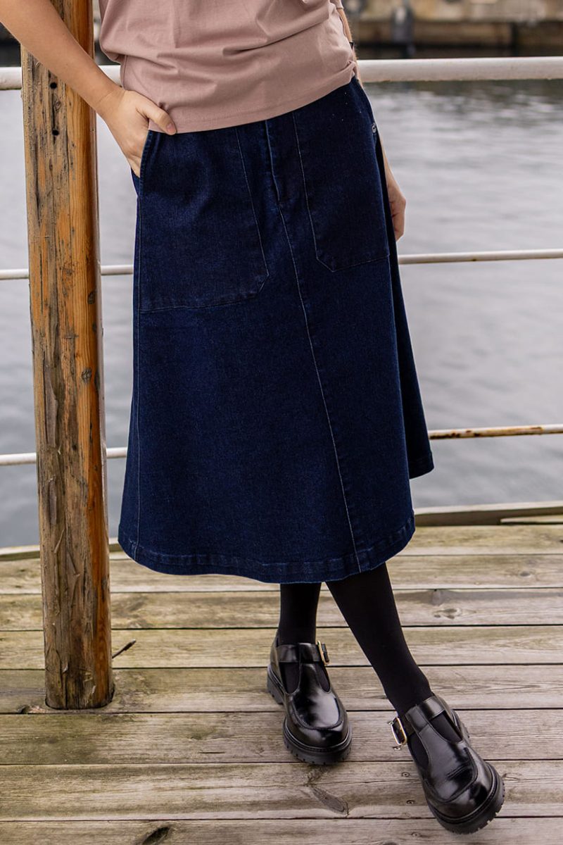DaneSWEETIE DENIM Kjol i bomullsdenim