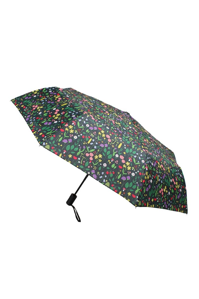 DaneUMBRELLA Paraply, Black BOTANICAL