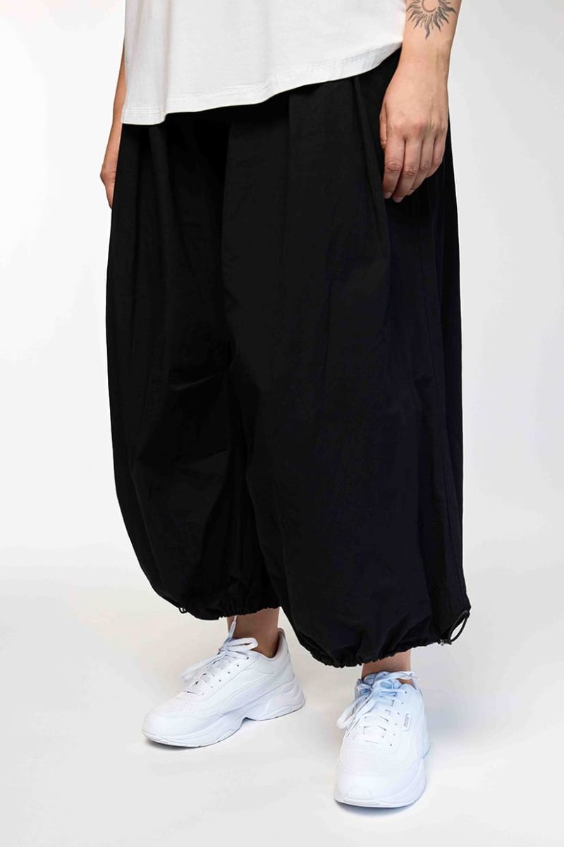 gSTINE Byxor i bomullspoplin, Black