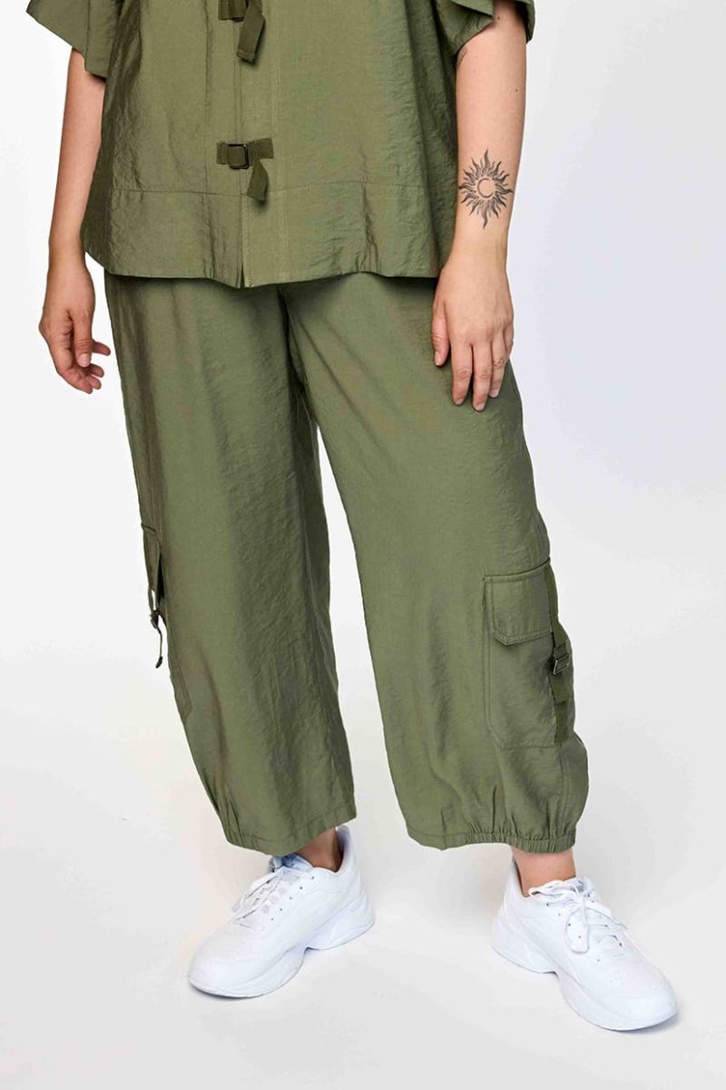 gLILLI Byxor i bomullsmix, Army