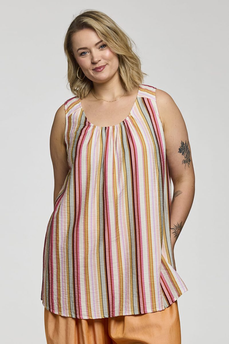 gBEATA Linne i viskos, Pink Stripes