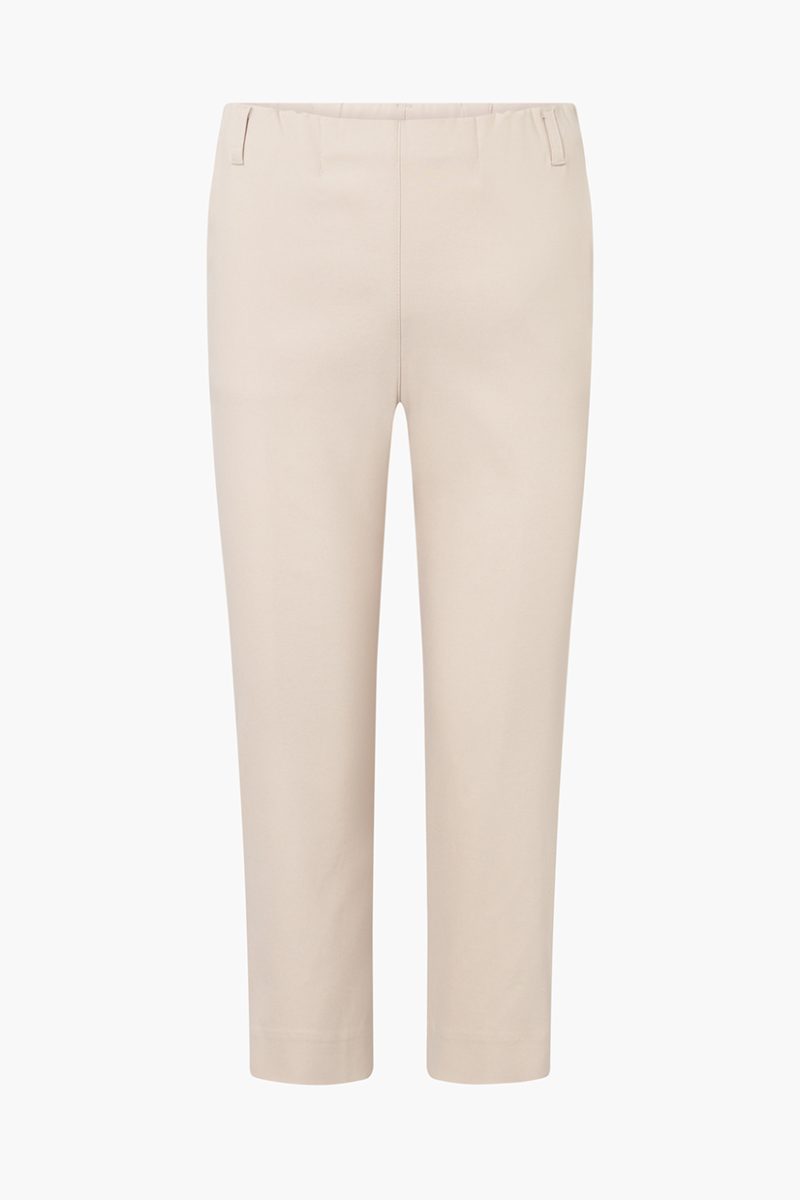 TAYLOR REGULAR CAPRI ML Capribyxor i stretchig viskos, Grey Sand