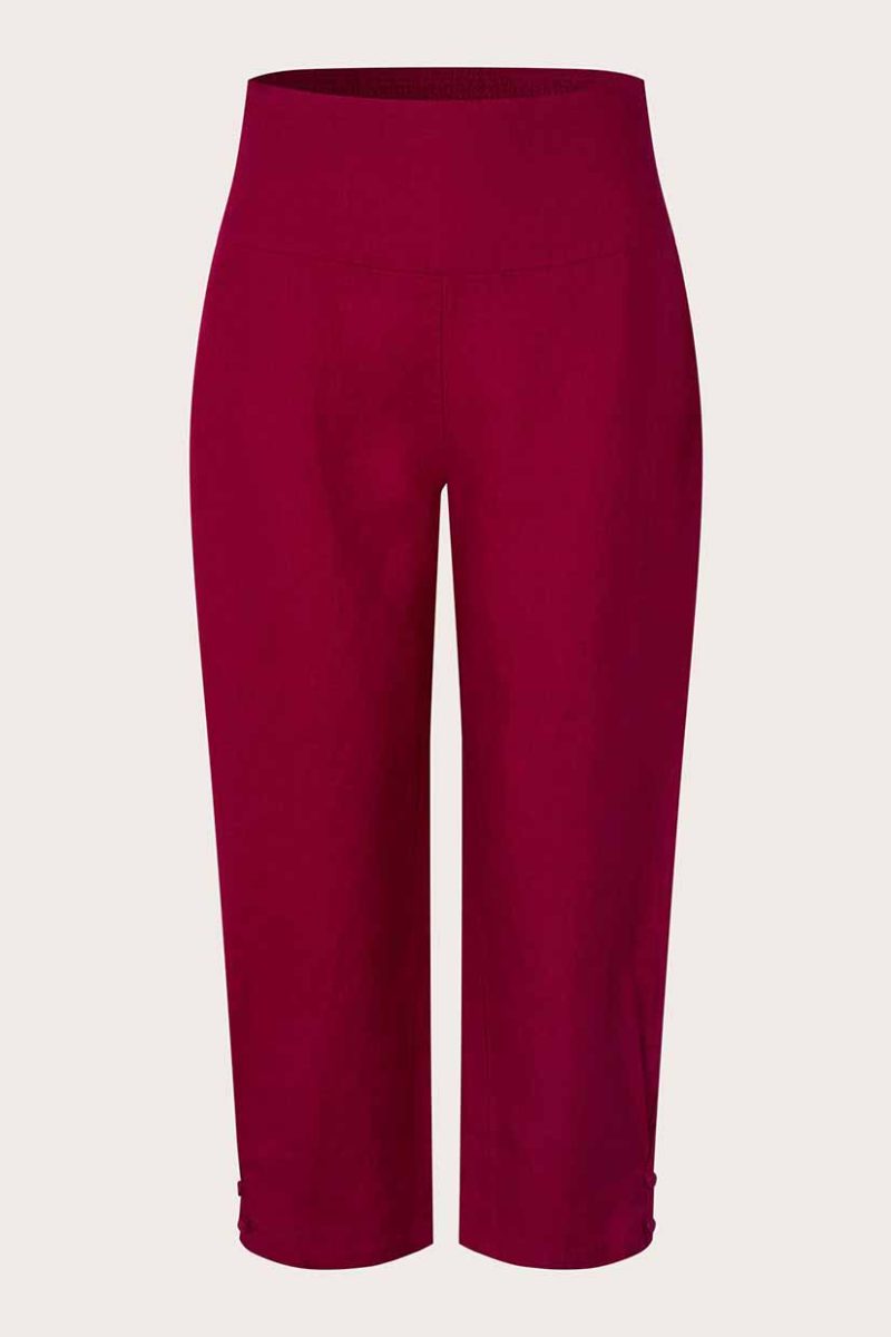 MaPENNA Byxor i lin, Beet Red