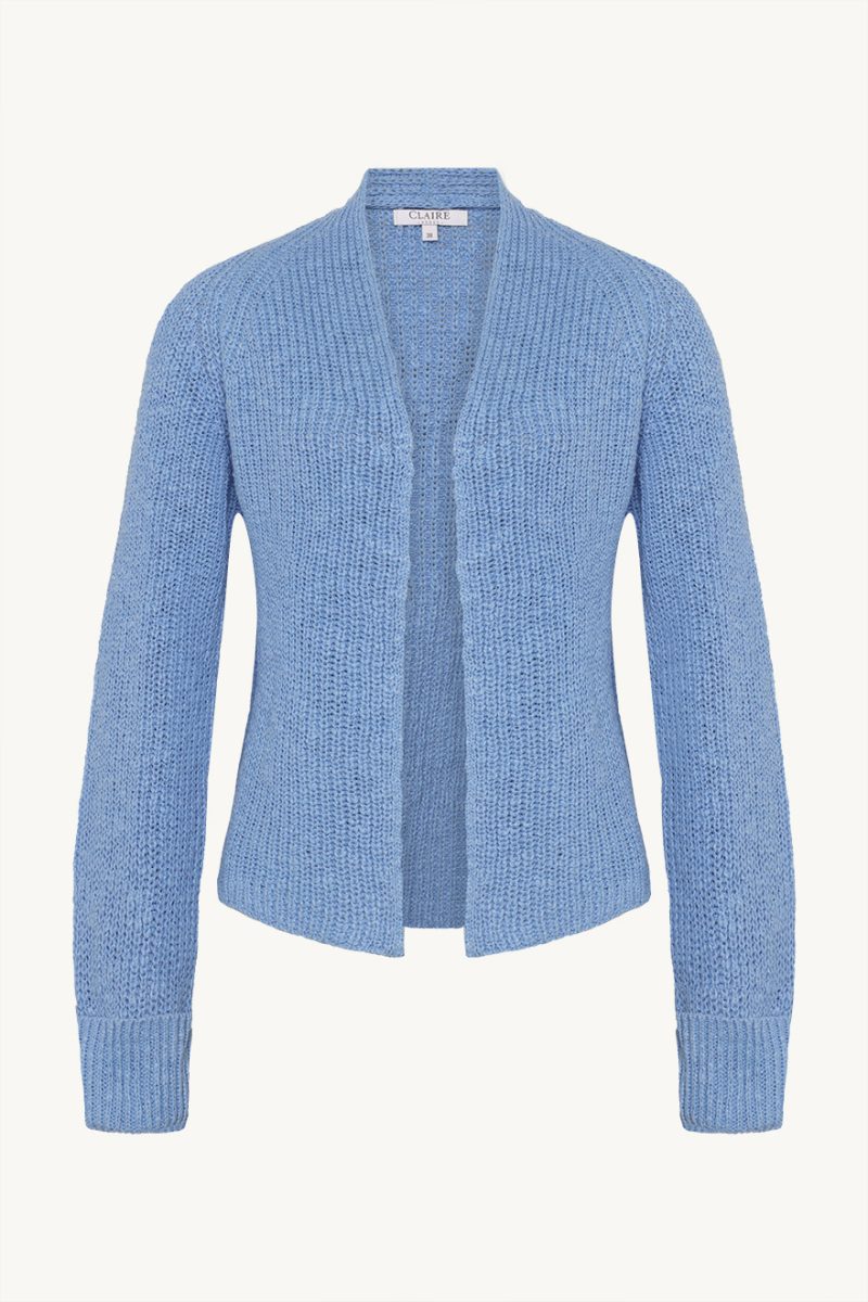 CwCELINE Stickad kofta i bomull, Vista Blue