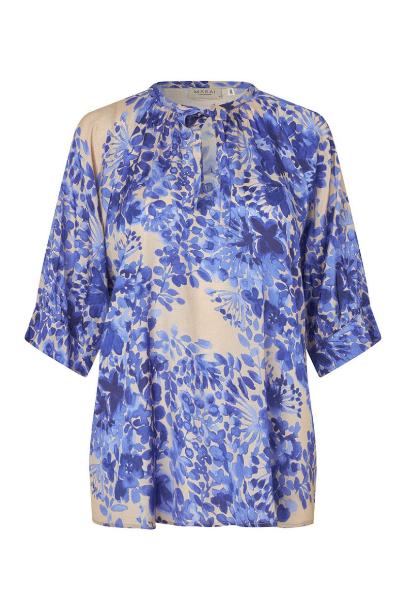 MaDOREVYN Blus i viskos, Medieval Blue