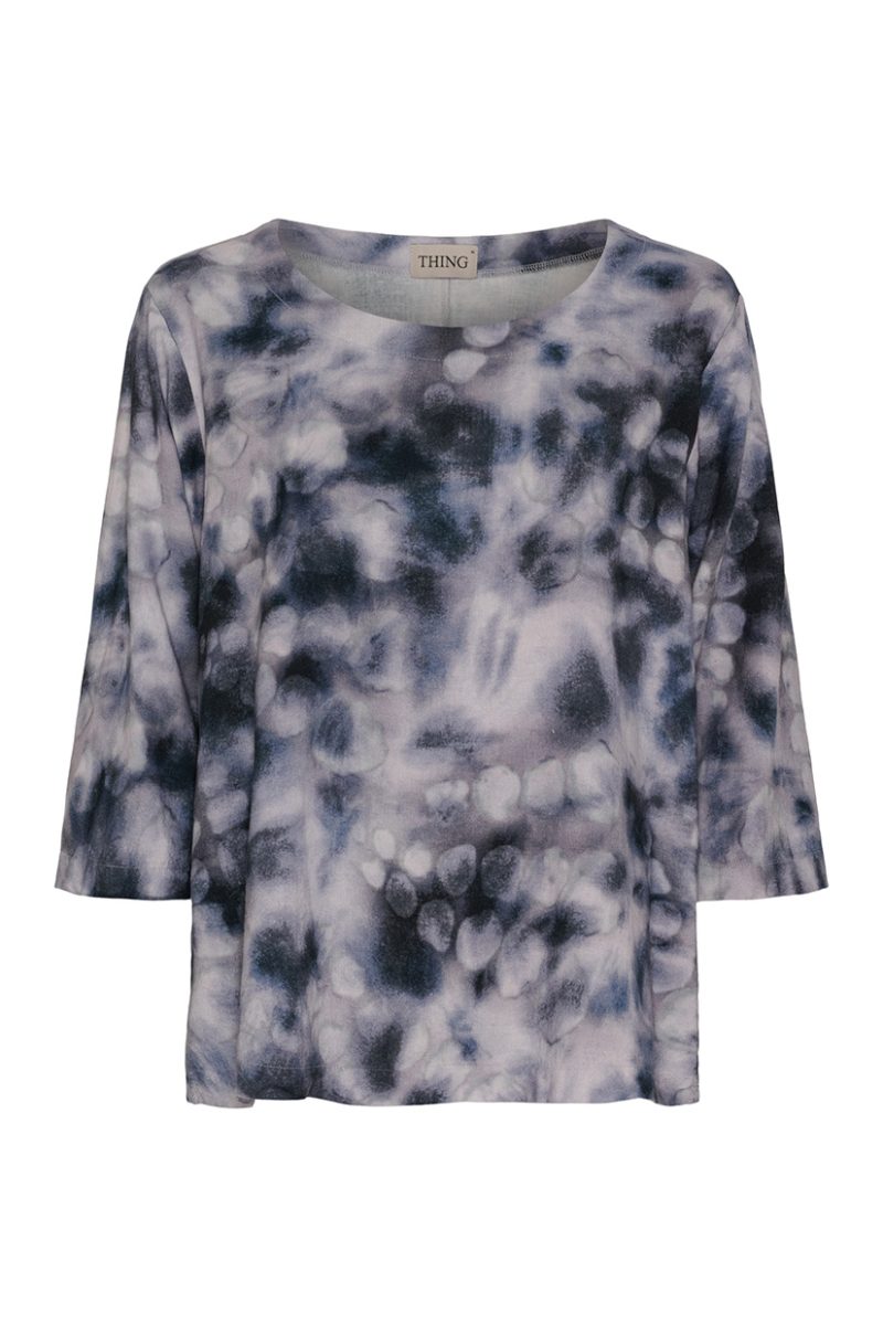 BLOUSE VISCOSE, 55 NAVY