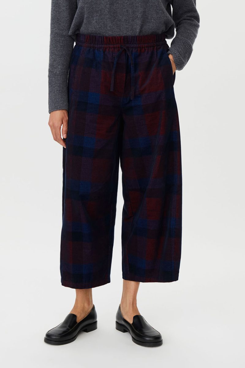 MaPULIKA Byxor i bomullsmanschester, Dress Blue