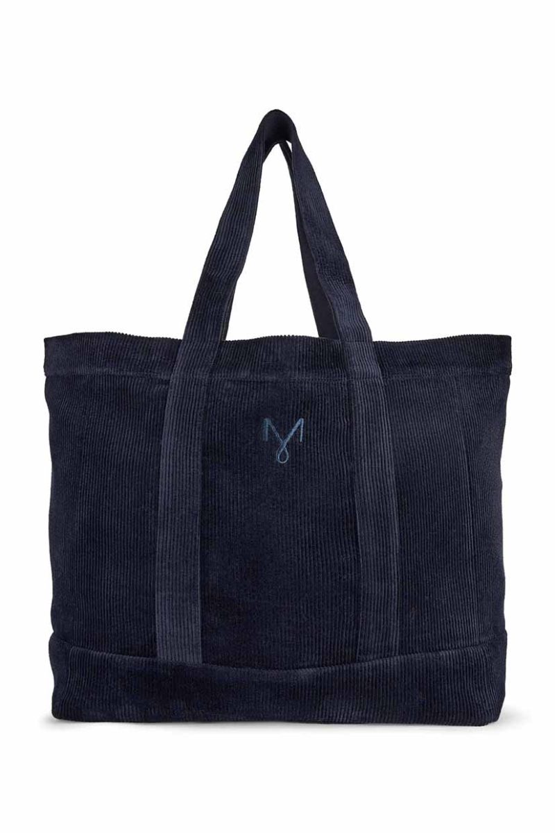MaROYA Väska i bomullsmanchester, Dress Blue