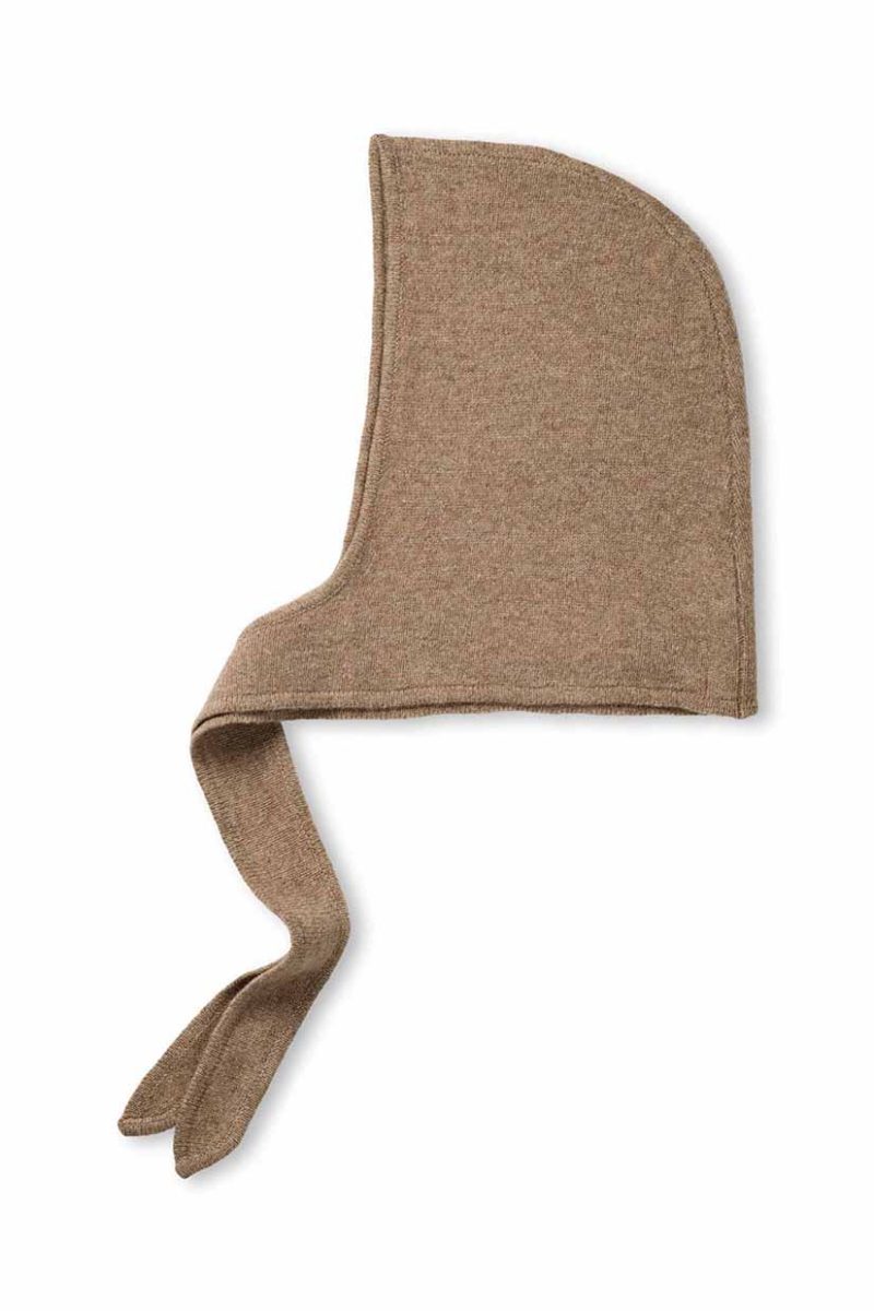 MaRHEN Ullsjal med kapuschong, Beige melange