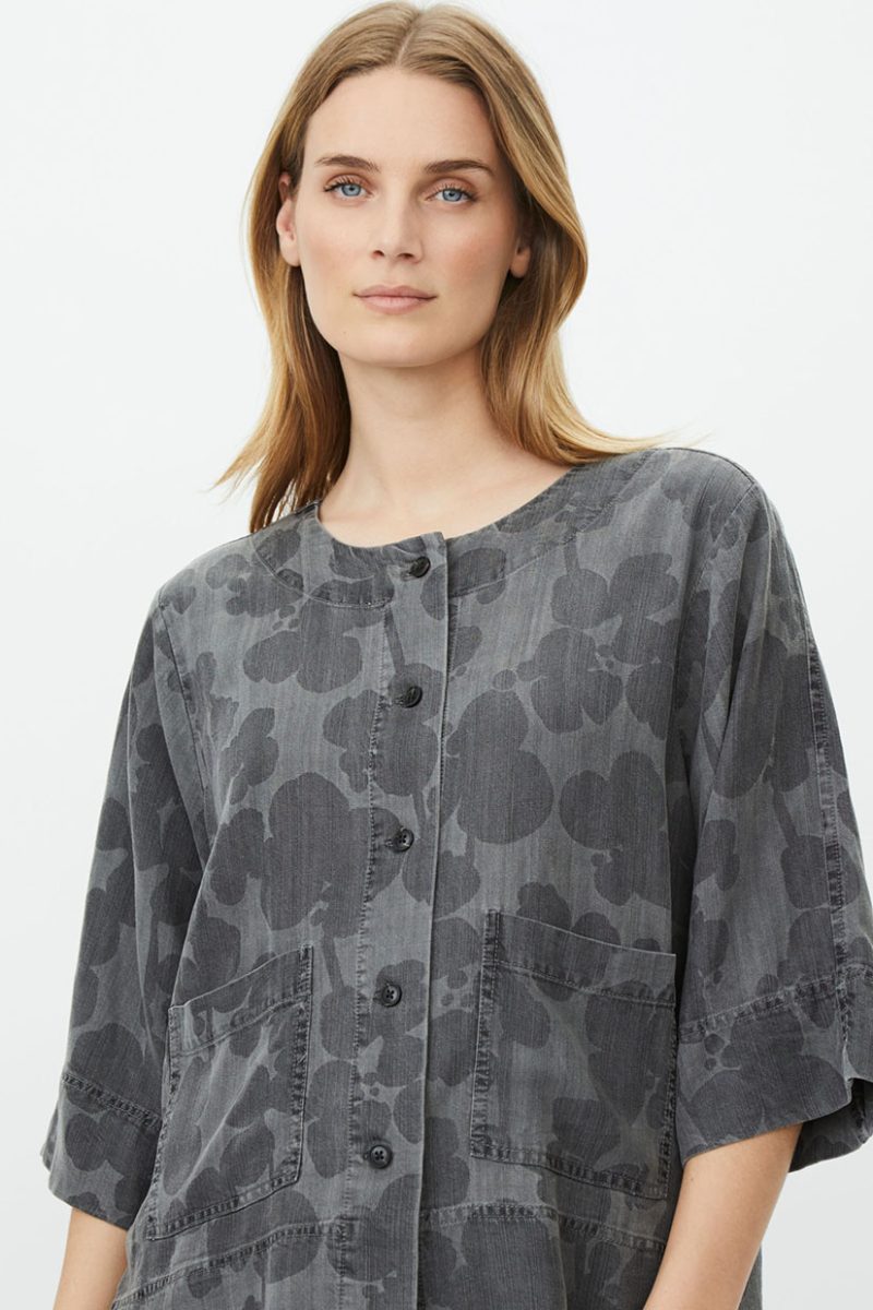 MaITHALYA Skjorta i lyocell, Frost Gray