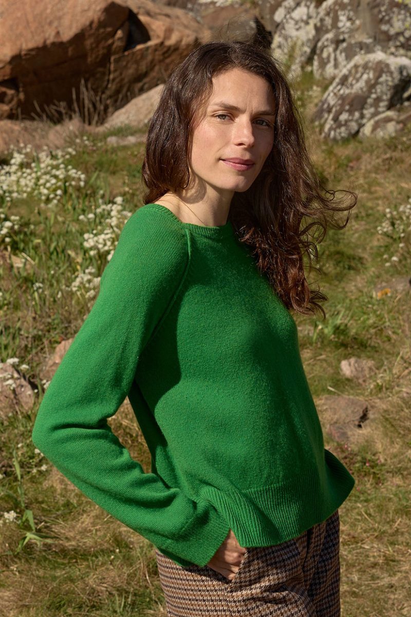 MIRO Tröja i merinoull, Green
