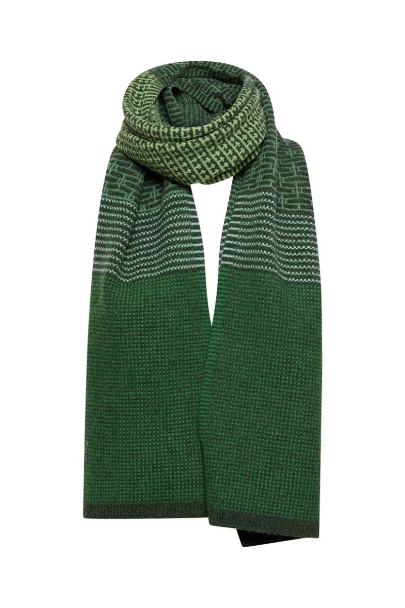 THEA Sjal i merinoull, Dark Green