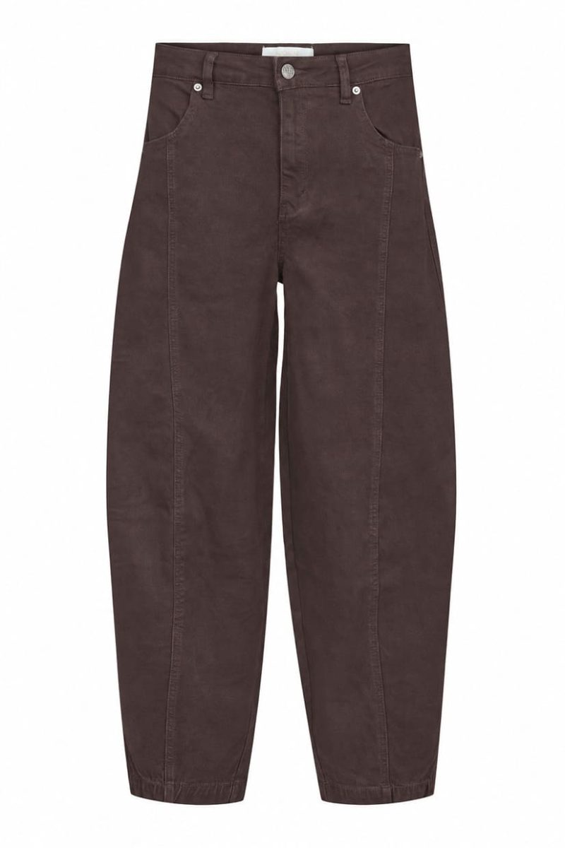 Byxor i stretchig bomull, Dark Brown